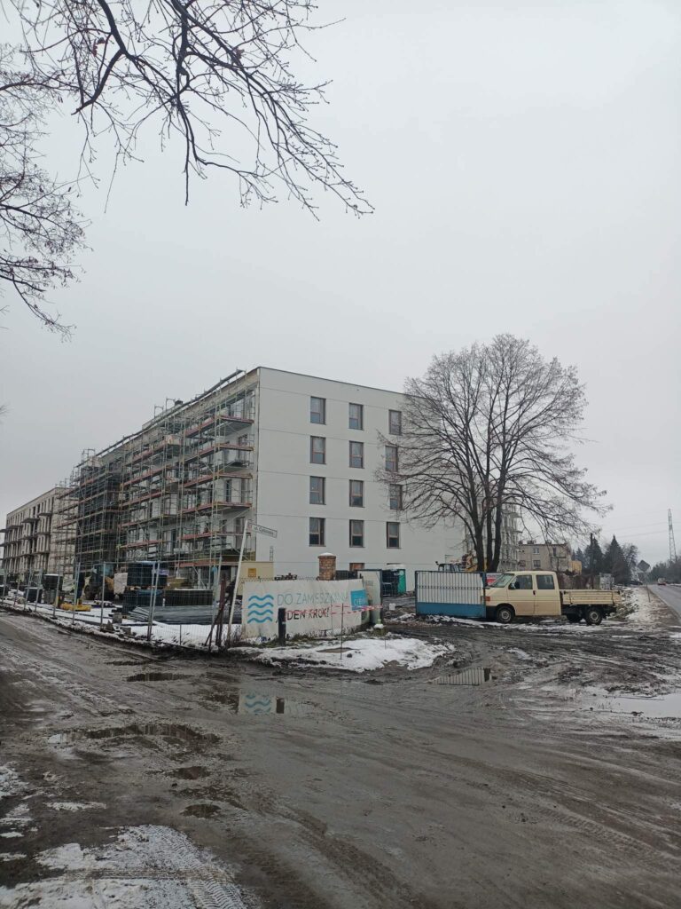 Osiedle Cybińska, zdjęcia z budowy styczeń 2023